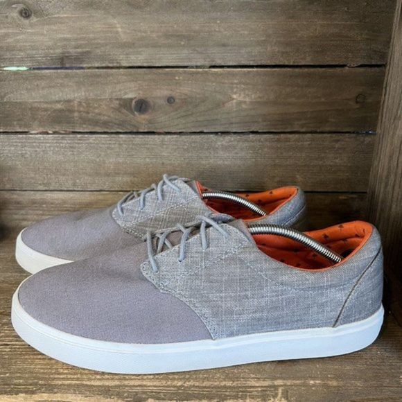 Mens Crocs Citilane Gray Canvas Comfort Shoes Sneakers Size 13 M GUC - Picture 2 of 6